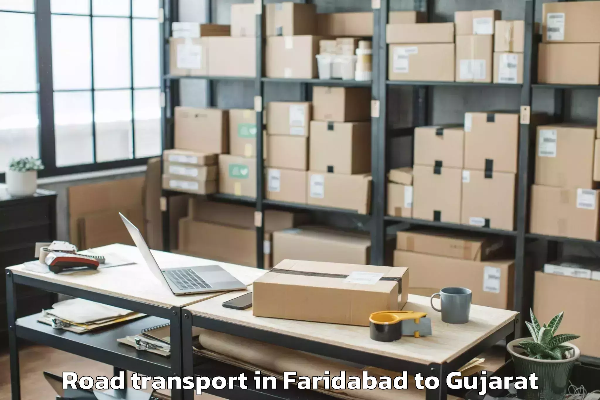 Easy Faridabad to Vapi Road Transport Booking